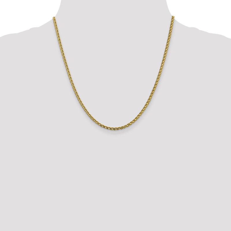 14K 2.45mm D/C Open Franco Chain