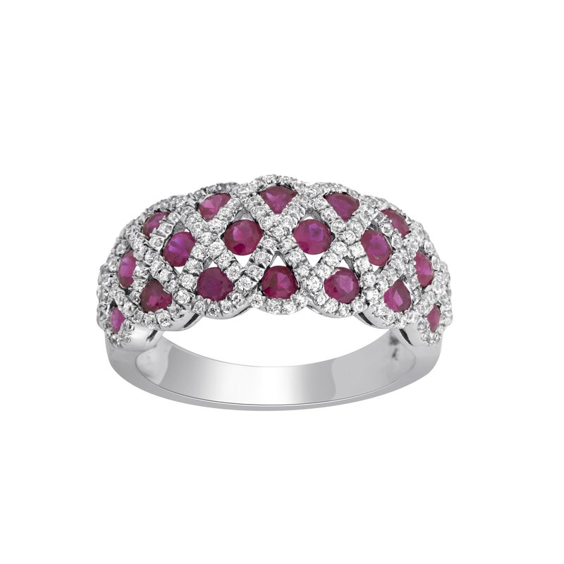 14K 0.58Ct Diamond Ruby Ring