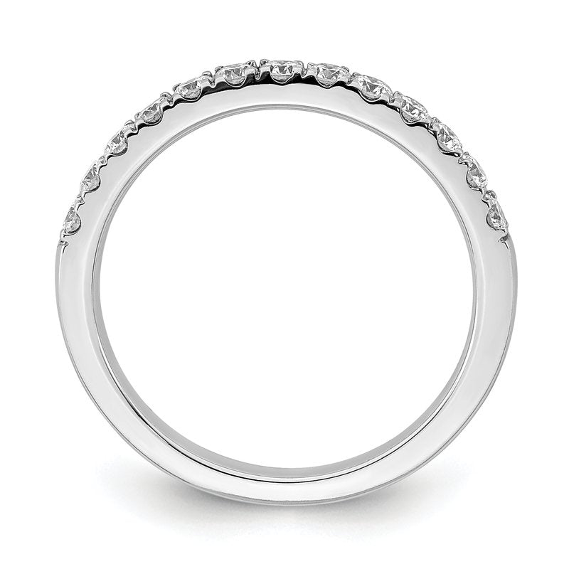 14K White Gold 1/5 carat Lab Grown Diamond VS+ F+ Complete Wedding Band