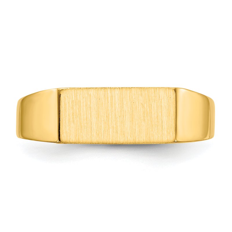 14k 12.0x5.5mm Open Back Signet Ring