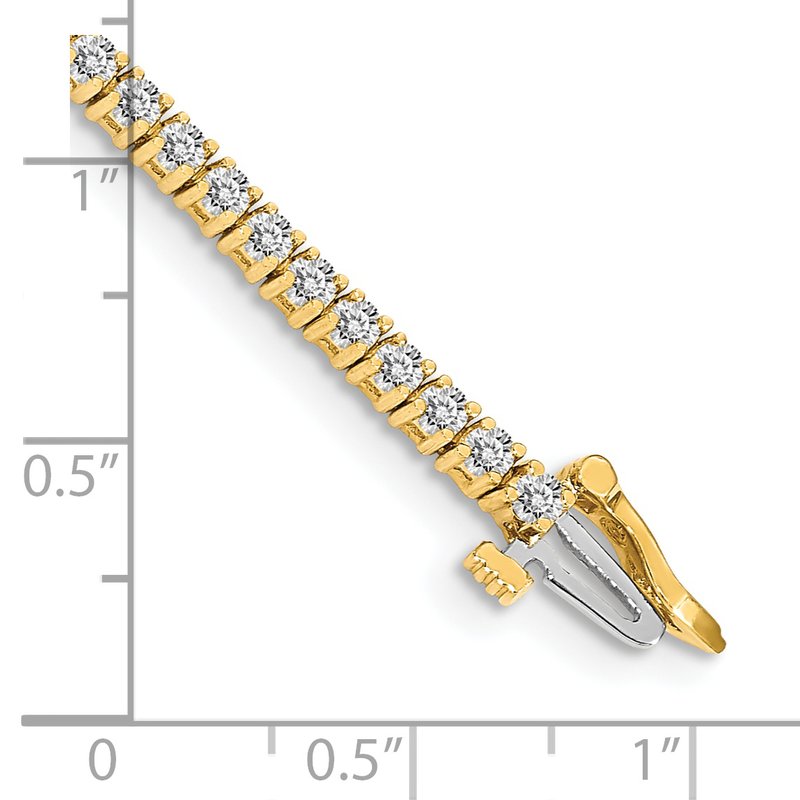 14k Complete 1.84 carat Round A Diamond 4-prong 7 inch Tennis Bracelet