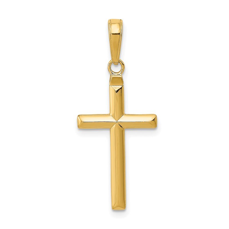 14k Reversible Same on Both Sides Latin Cross Pendant