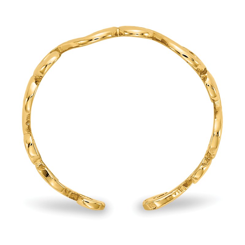 14k Swirl Toe Ring