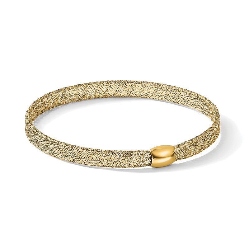 14K Fancy Stretch Bangle Bracelet