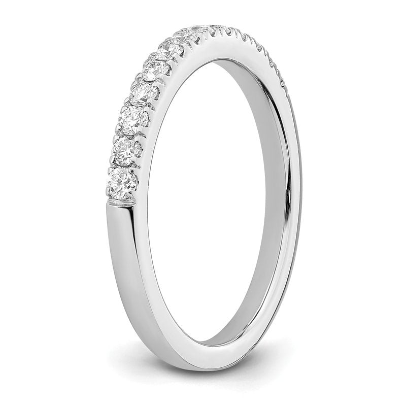 14K White Gold 1/5 carat Lab Grown Diamond VS+ F+ Complete Wedding Band