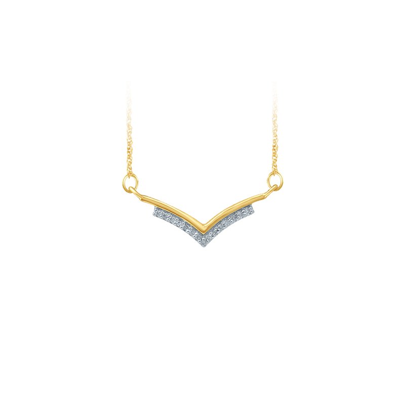 14K 0.04Ct Diam Pendant With Chain