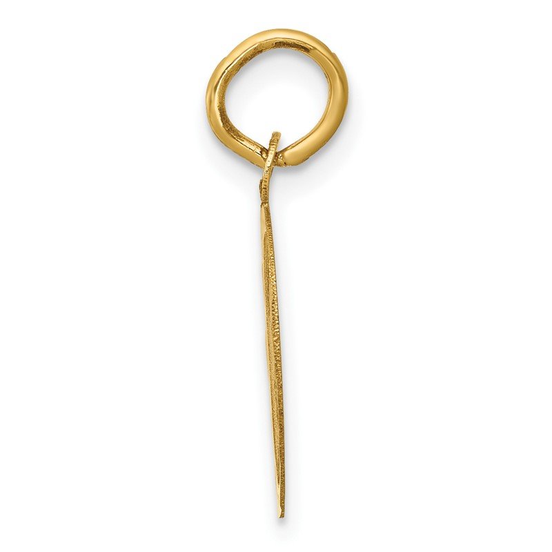 14k GRADUATION DAY with Cap 13mm Engravable Disc Charm
