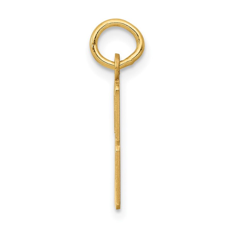 14k Small Elongated Number 53 Charm