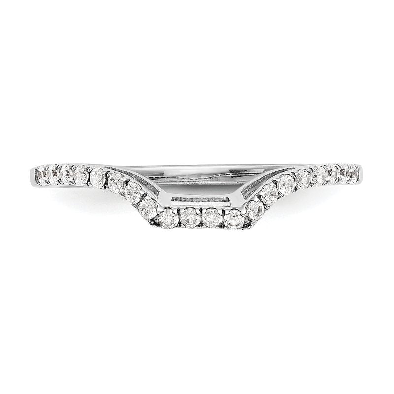 14K White Gold 1/5 carat Lab Grown Diamond VS+ F+ Complete Wedding Band