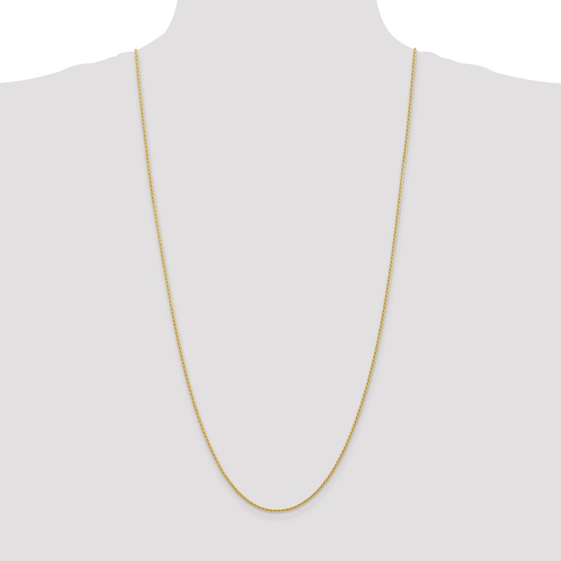 14k 6 inch 1.5mm Parisian Wheat with Lobster Clasp Chain
