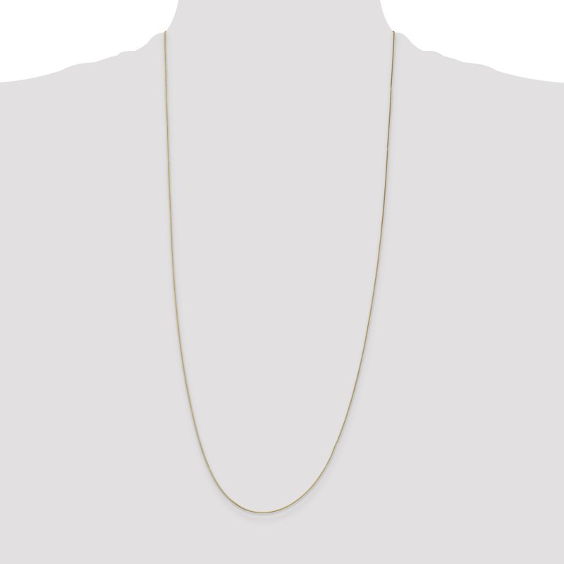 14K 14 inch .5mm Box with Spring Ring Clasp Chain