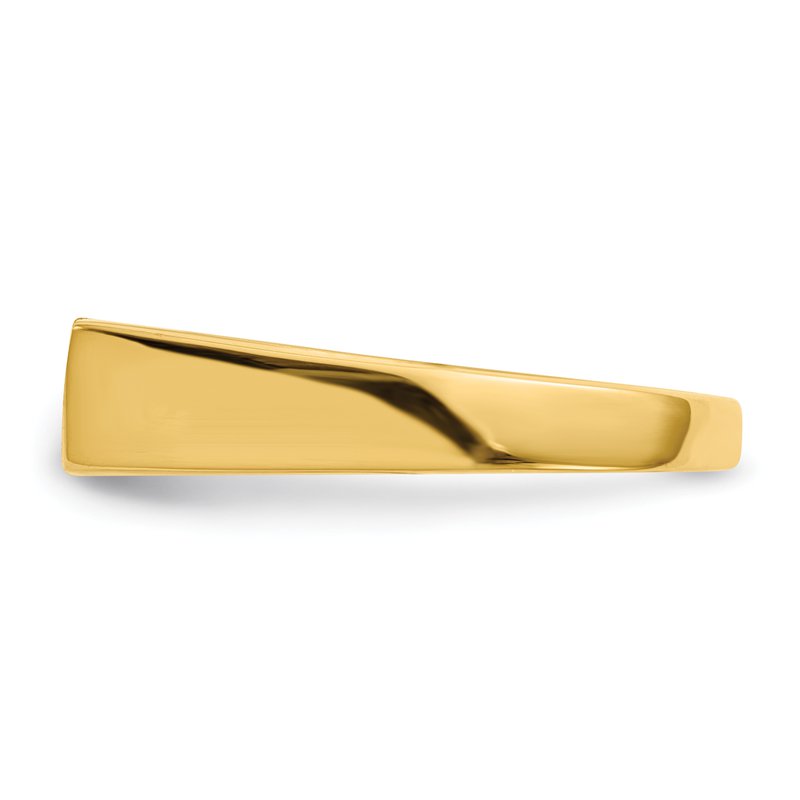 14k 16.5x5.0mm Closed Back Signet Ring
