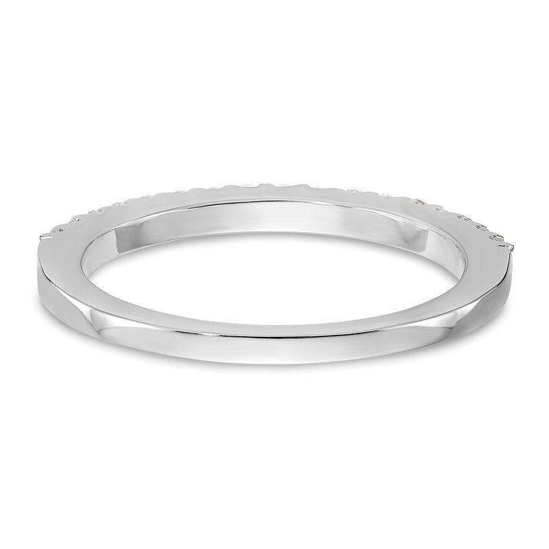 14K White Gold 1/6 carat Lab Grown Diamond VS+ F+ Complete Wedding Band