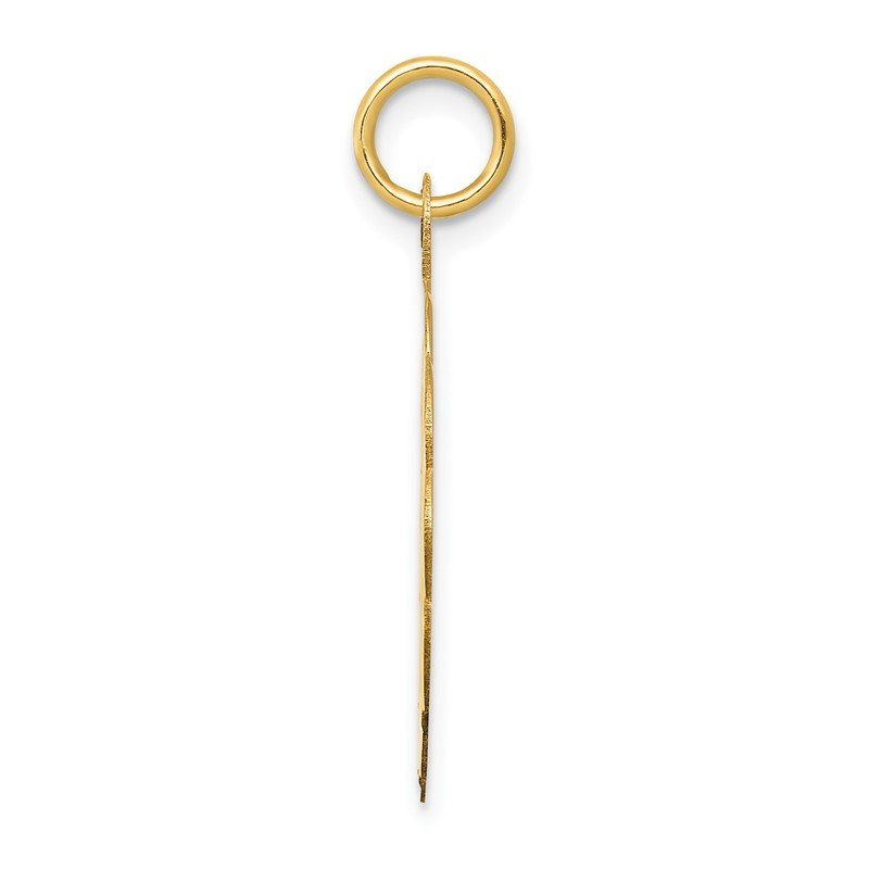 14k Baseball 20mm Engravable on Back Disc Charm