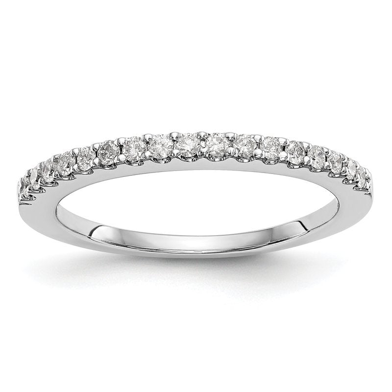 14K White Gold 1/6 carat Lab Grown Diamond VS+ F+ Complete Wedding Band
