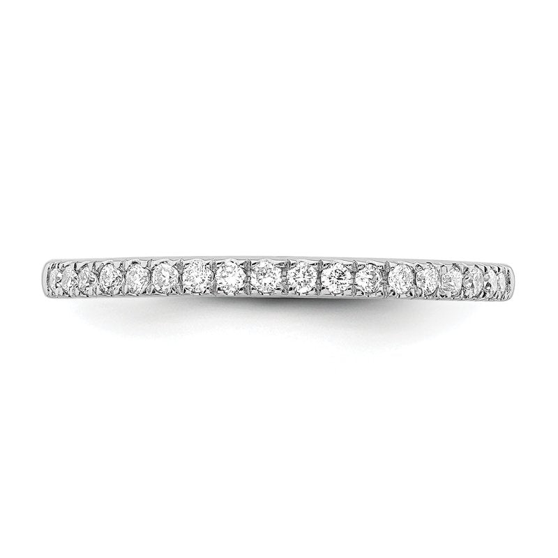 14K White Gold 1/5 carat Lab Grown Diamond VS+ F+ Complete Wedding Band