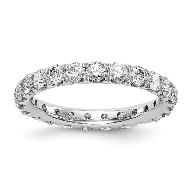 14K Rose Gold 1/2 carat Lab Grown Diamond VS+ F+ Size 4.5 Complete Eternity Band