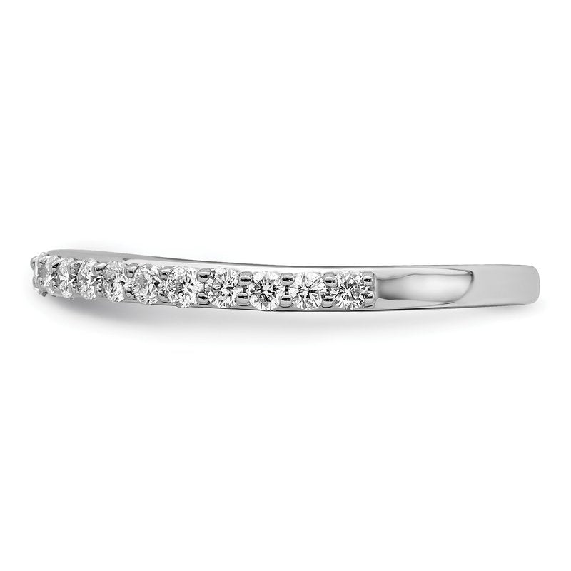 14K White Gold 1/4 carat Lab Grown Diamond VS+ F+ Complete Wedding Band