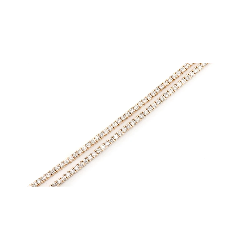 4pt Prong Set Tennis Necklace 14K 8.75ctw
