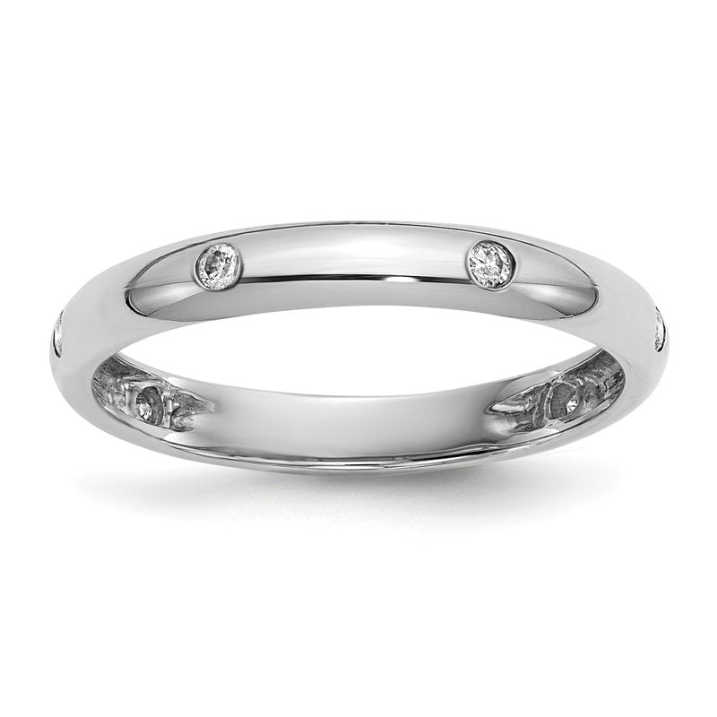 14k Rose Gold 6-stone Diamond Band