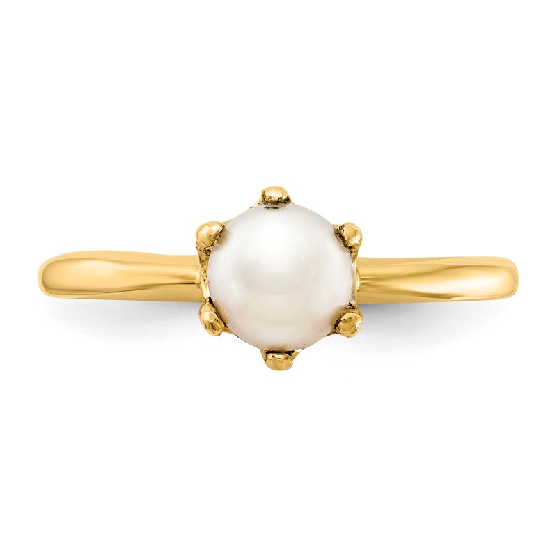 14k 5.5mm FW Cultured Pearl ring