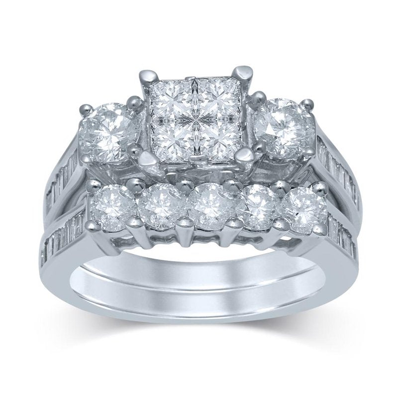 14K 3.03Ct Diamond Bridal Ring