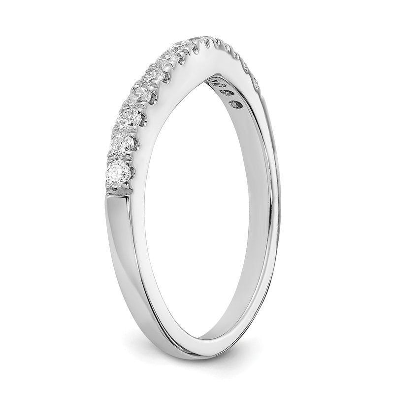 14K White Gold 1/5 carat Lab Grown Diamond VS+ F+ Set of Two Complete Wedding Bands