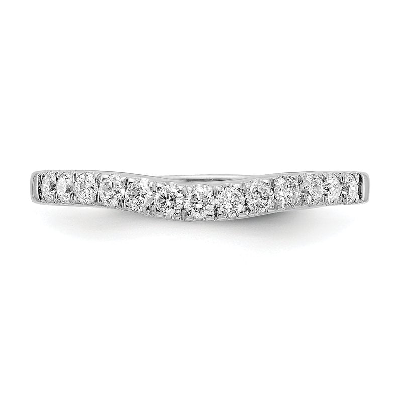 14K White Gold 1/5 carat Lab Grown Diamond VS+ F+ Set of Two Complete Wedding Bands
