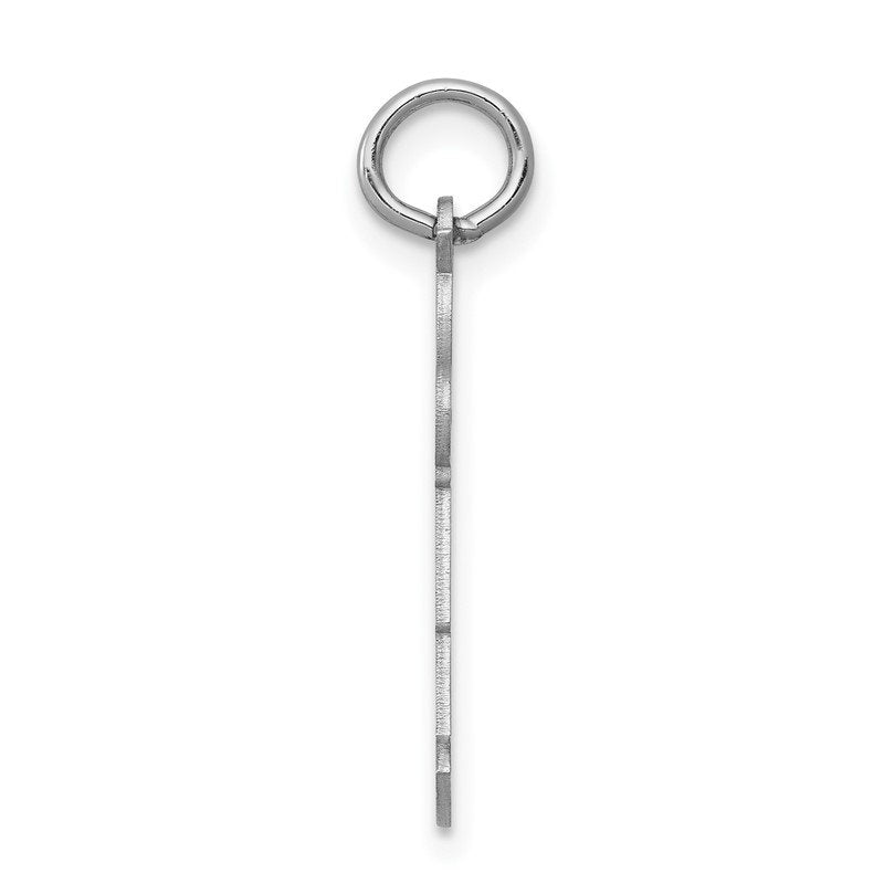 14k White Gold The Kids Small Patches Boy Engravable Hugs Charm
