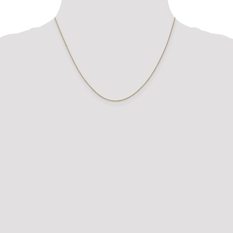 14K 14 inch .75mm Cable with Spring Ring Clasp Pendant Chain