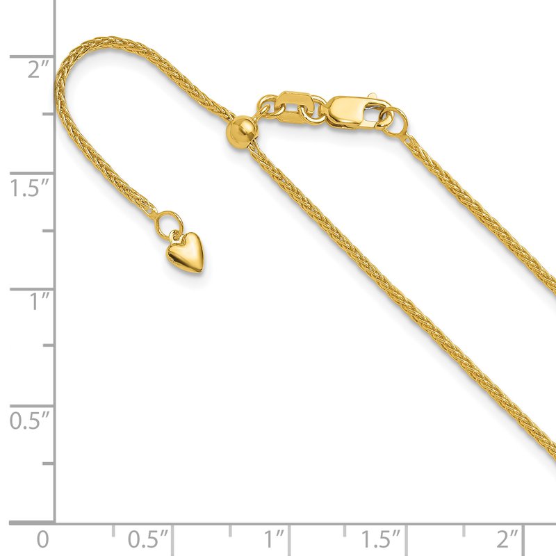 10K Adjustable 1.35mm Wheat Chain