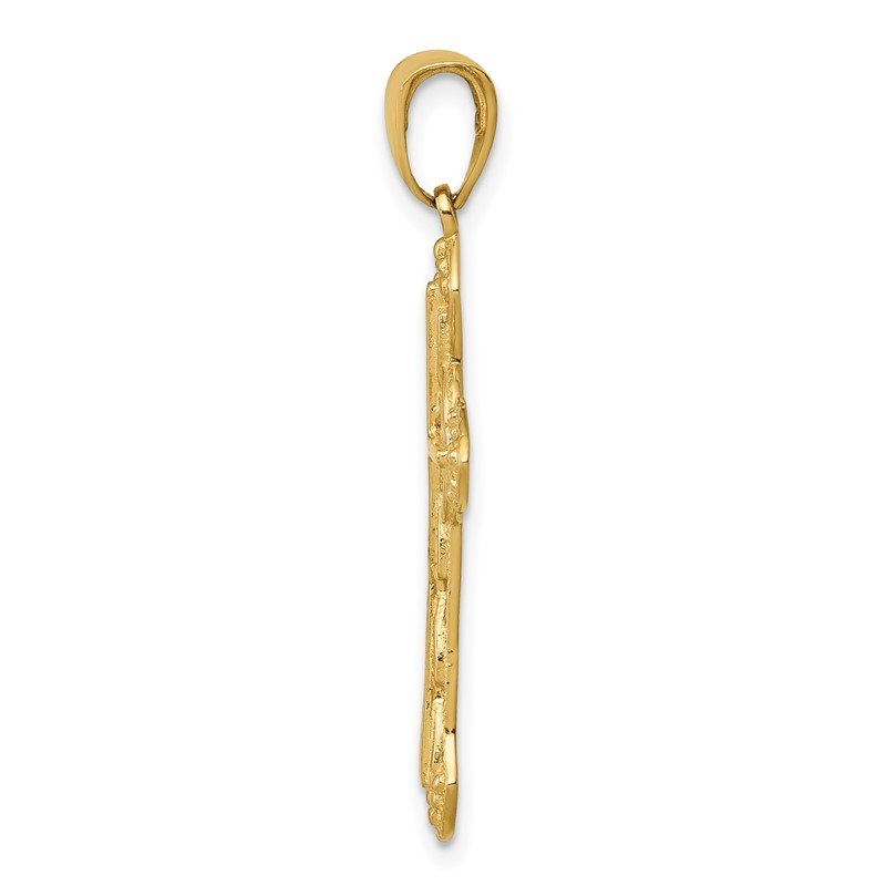 14K Fancy Iona Cross Pendant