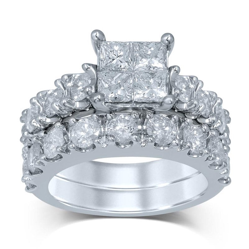 14K 4.03Ct Diamond Bridal Ring