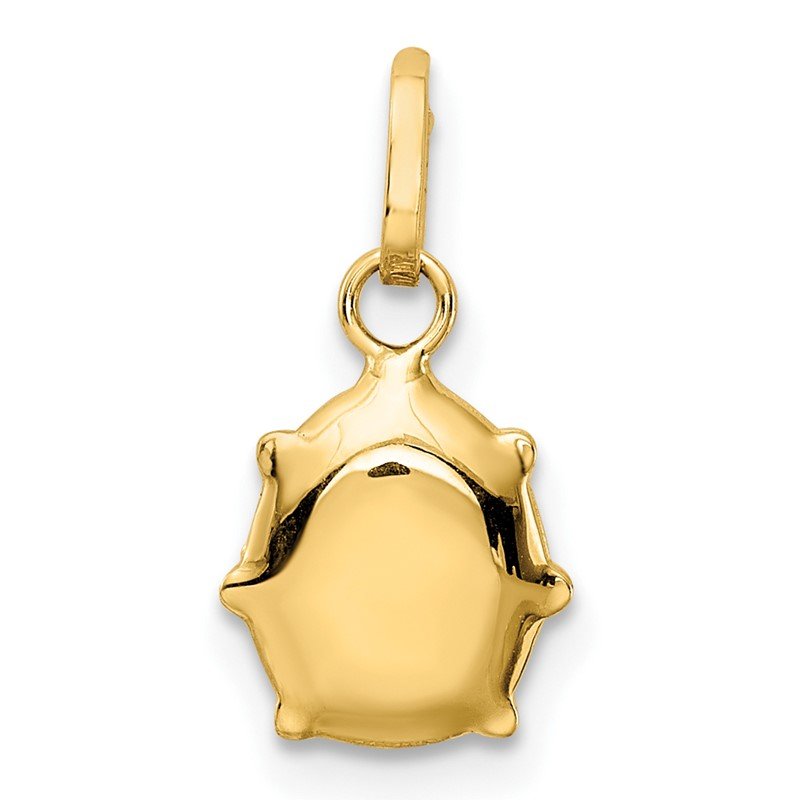 14k Red and Black Enameled Ladybug Charm