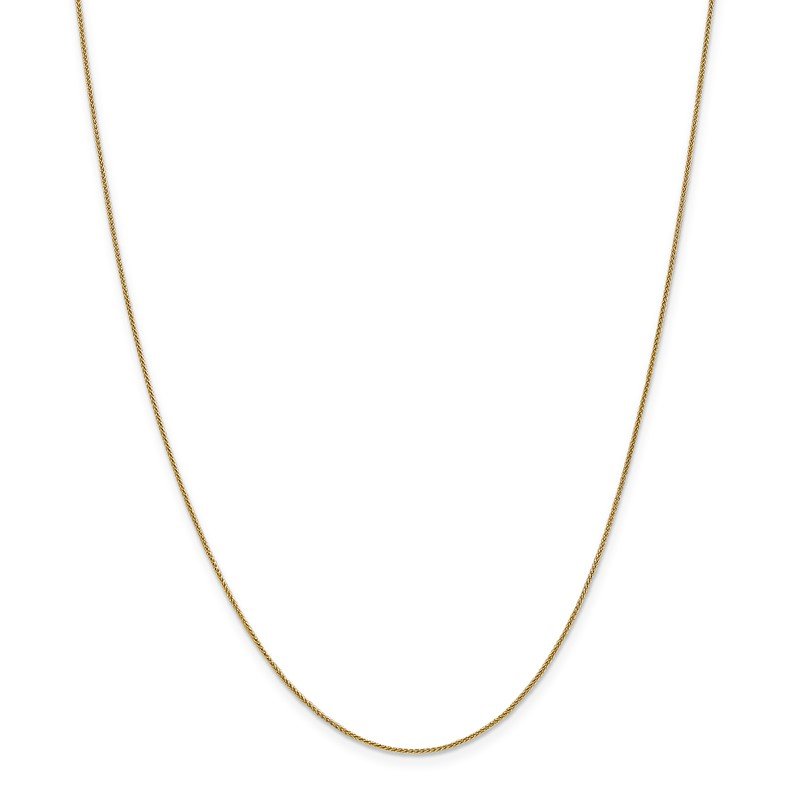 14K 10 inch .85mm Spiga with Lobster Clasp Anklet