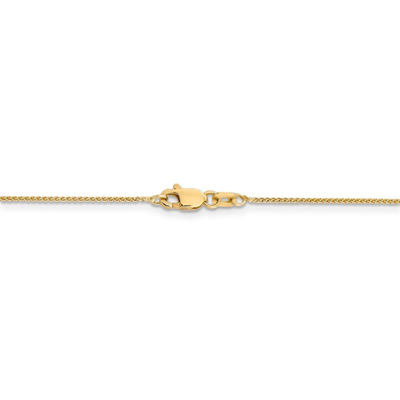 14K 10 inch .85mm Spiga with Lobster Clasp Anklet