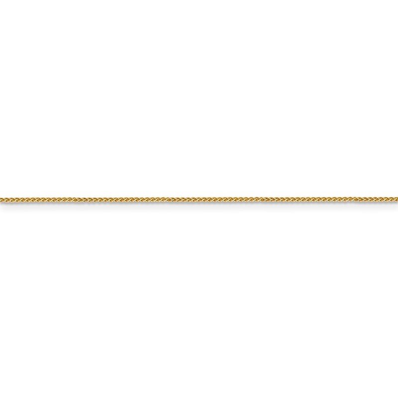 14K 10 inch .85mm Spiga with Lobster Clasp Anklet