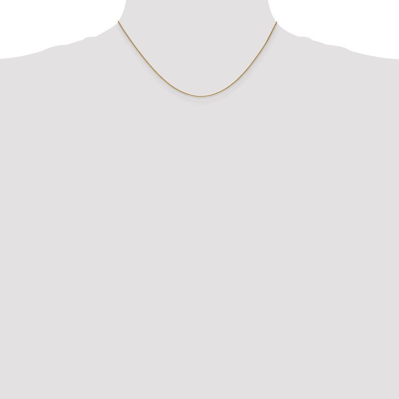 14K 10 inch .85mm Spiga with Lobster Clasp Anklet