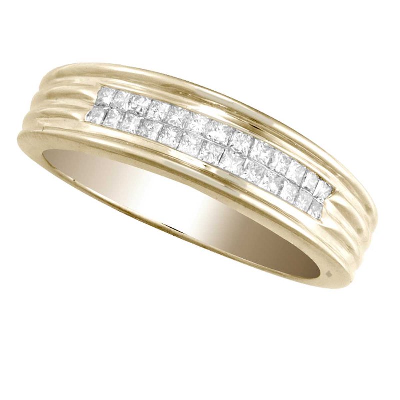 14K 0.50Ct  Diam Pr/Ct Men&amp;Apos;S  Ring