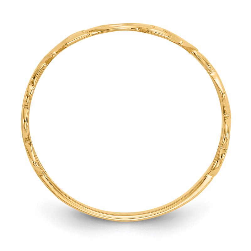 14k Polished Mom Ring