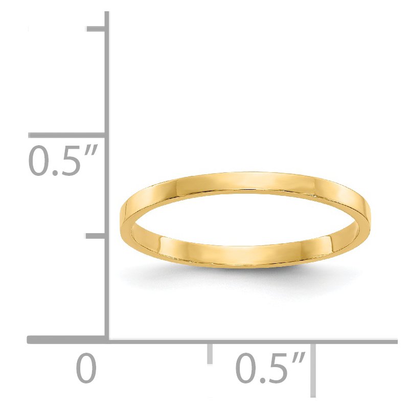 14K High Polished Band Childs Ring