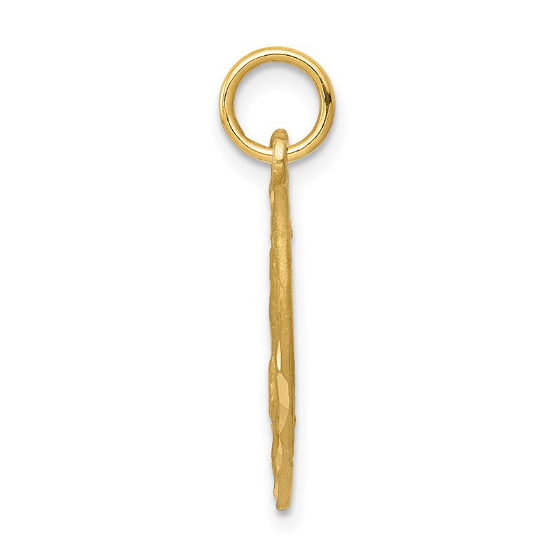 14k Cut-out Angel in Heart Charm