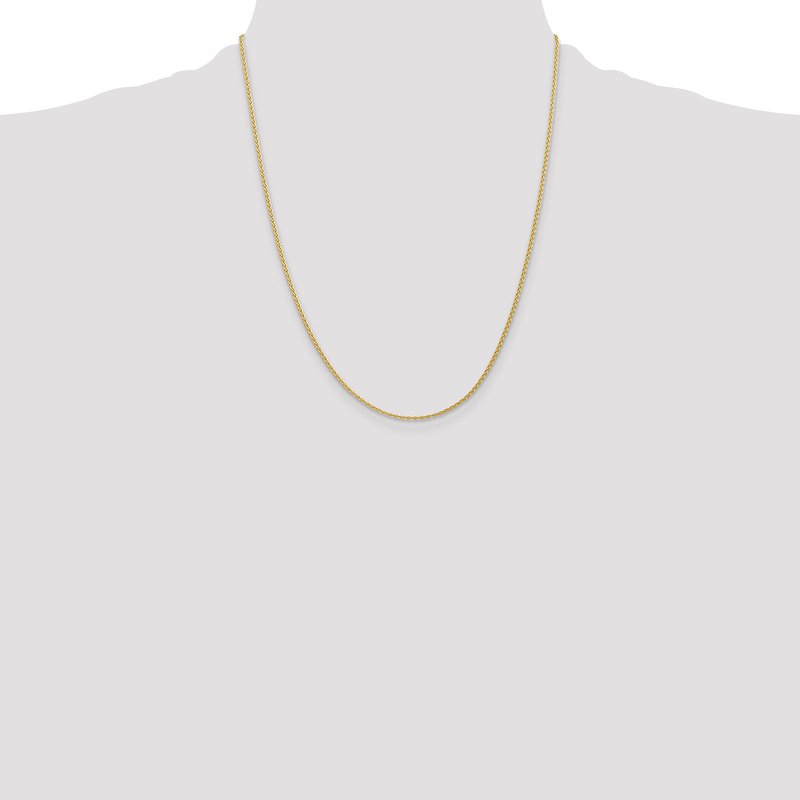 14k 10 inch 1.75mm Parisian Wheat with Lobster Clasp Anklet