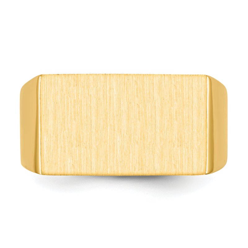 14k 18.0x11.0mm Open Back Mens Signet Ring