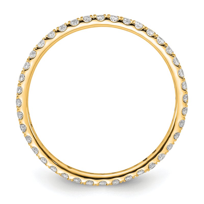 14K Rose Gold 1/2 carat Lab Grown Diamond VS+ F+ Size 4.5 Complete Eternity Band
