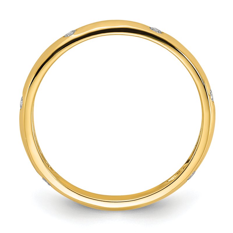 14k Rose Gold 6-stone Diamond Band