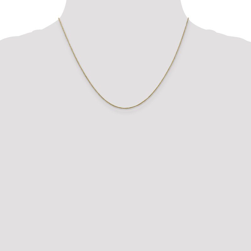 14K 14 inch .70mm Ropa with Spring Ring Clasp Chain