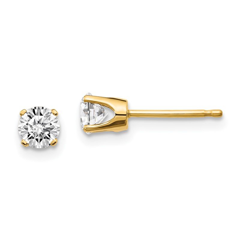 14ky .10ct. I2 K-L Diamond Stud Push-on Post Earrings
