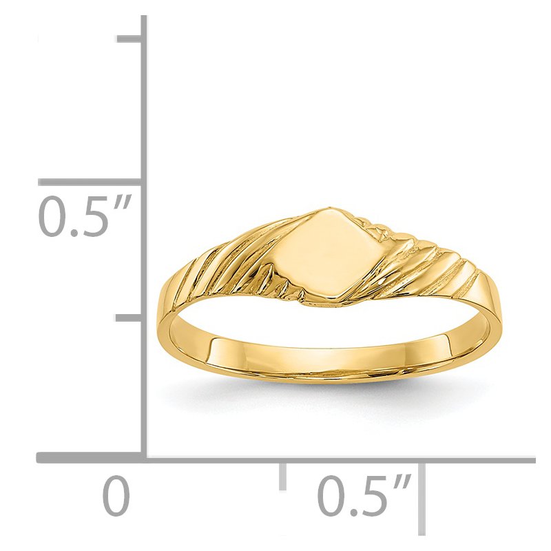 14k Child's Fancy Signet Ring