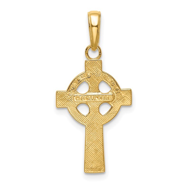 14k Celtic Cross Pendant